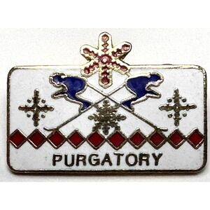 VTG Spirit Mountain Ski Resort Lapel Pin Brooch Purgatory Minnesota 1970's 1"